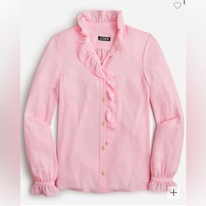 “New” J crew Drapey cottage top Pink